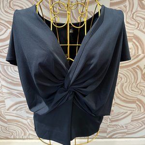 Banana Republic Blue Twist Front Top Size XL